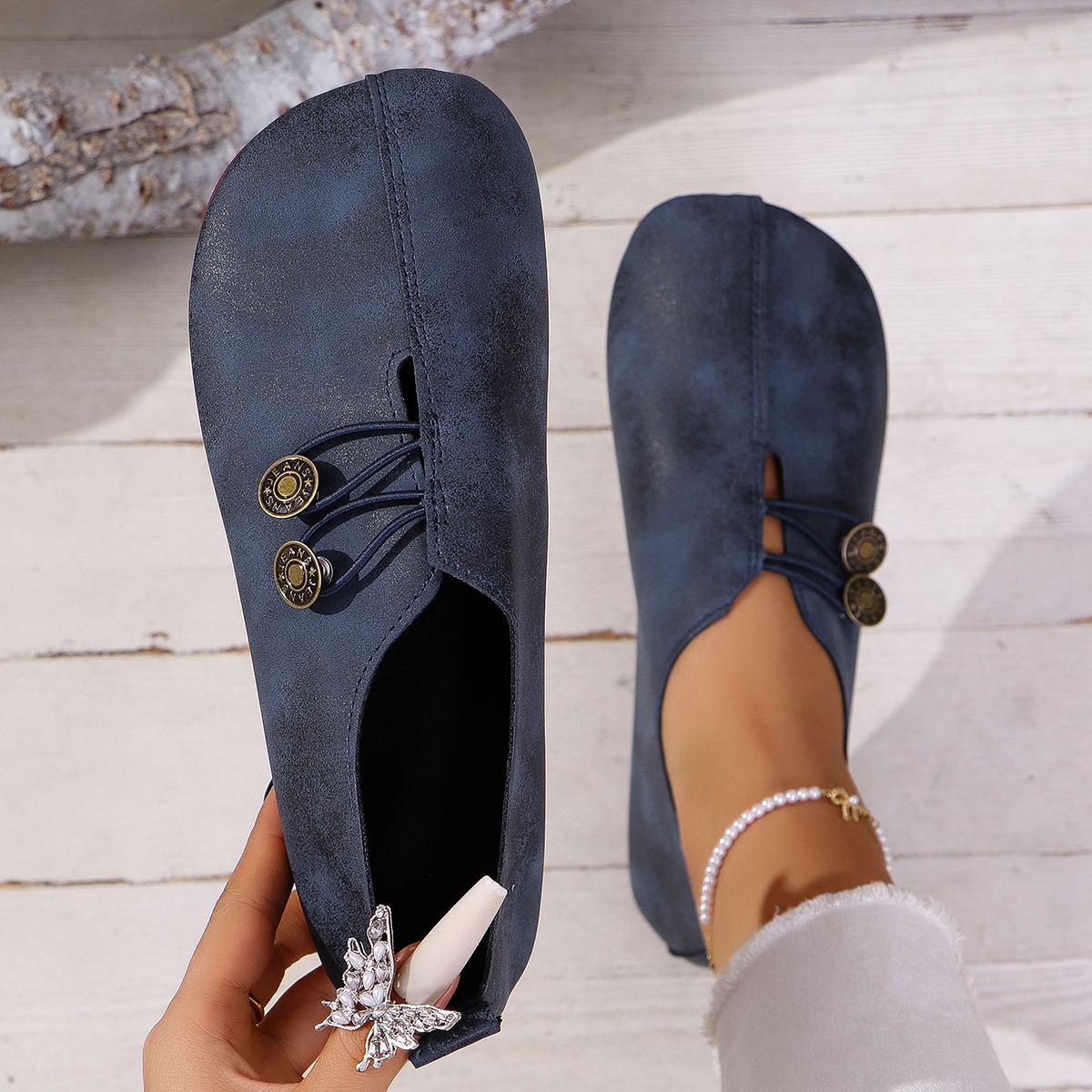 QGOOD Dames Flats Lente Casual Platte Sport Sneakers Dames Trend Mode Jurk Loafers Schoenen voor Dames 42EU/CN43 zwart