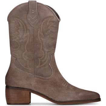 Ps Poelman Laarzen  BABS Cowboy Enkellaarzen Taupe