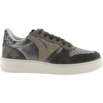 Victoria Sneakers  Baskets métallisé et daim femme Madrid