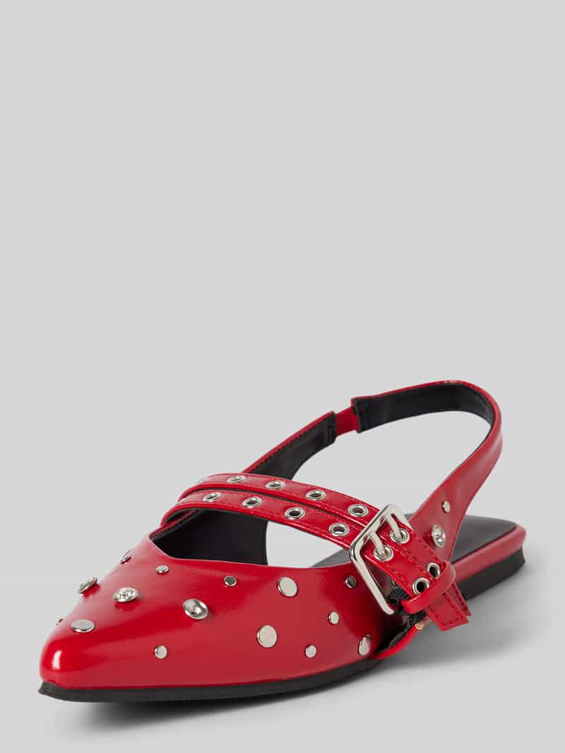 Only Slingback ballerina's met studs, model 'LAURA-5'
