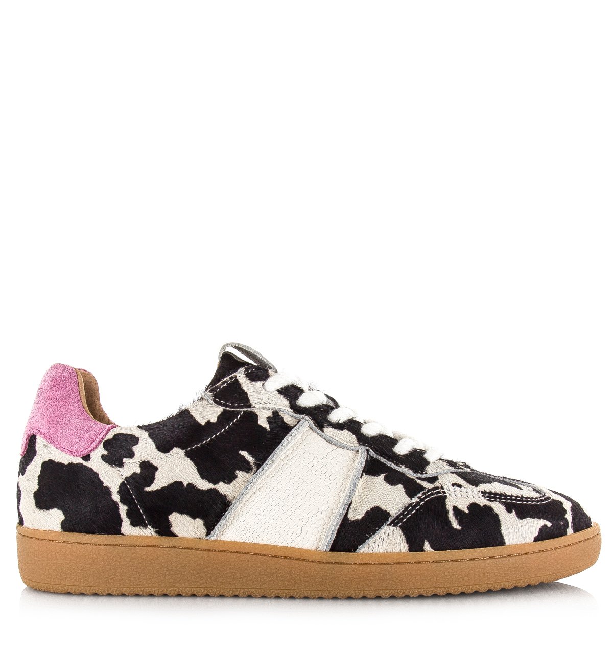 DWRS LABEL DWRS - POONA cow hair on off white/pink Leer Dames