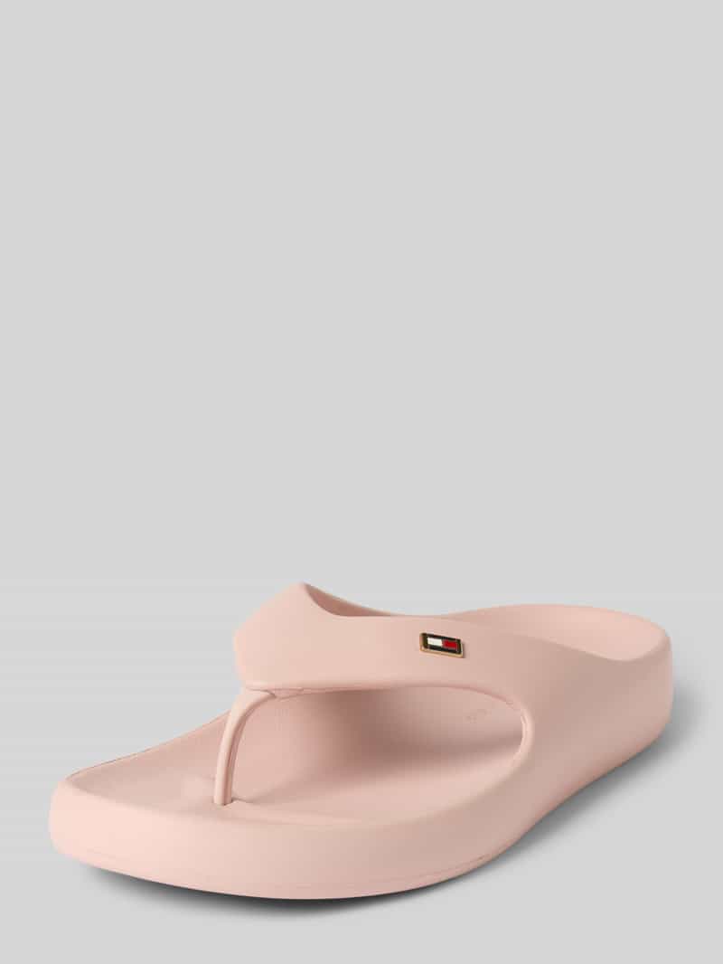 Tommy Hilfiger Teenslippers TH COMFORT BEACH SANDAL , dianette, zomerschoen, comfortabele schoen met kleine logoborduring