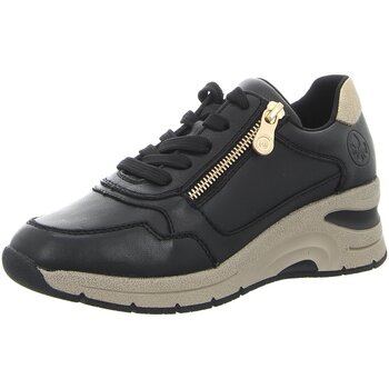 Rieker Sneakers met sleehak , lage schoen, veterschoen, vrijetijdsschoen met zachte inlegzool