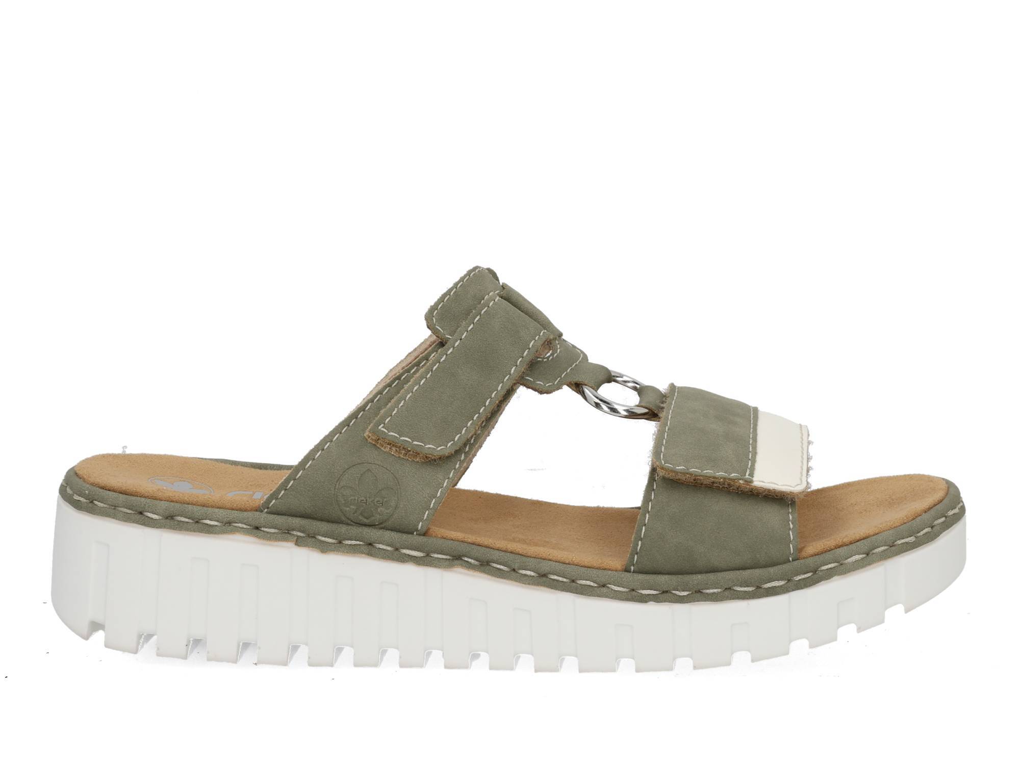 Rieker V1396 52 offwhite shil Groen 
