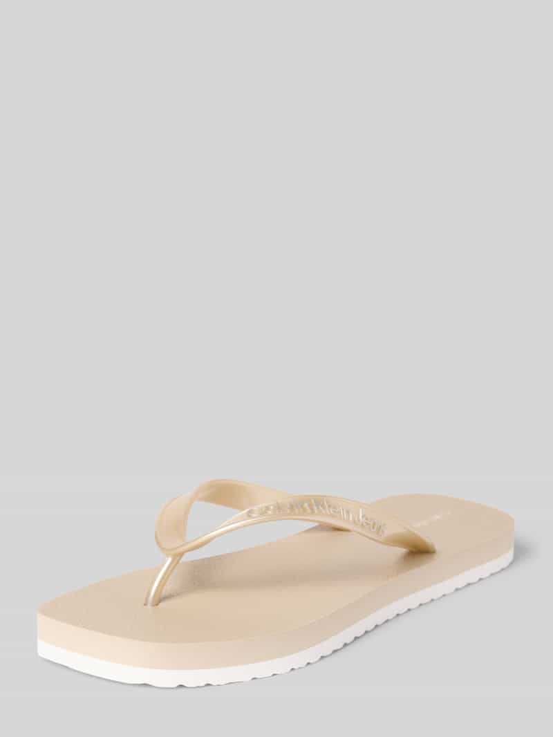 Calvin Klein Teenslippers THONG+ TPU METALLIC