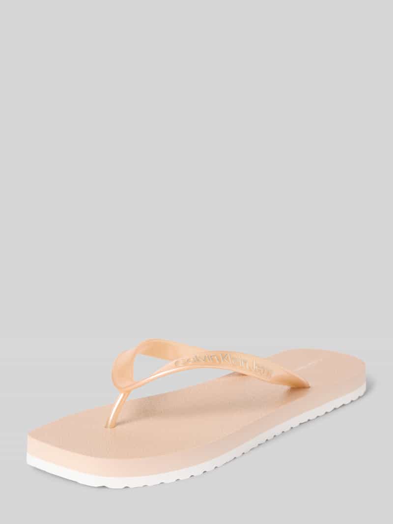 Calvin Klein Teenslippers THONG+ TPU METALLIC