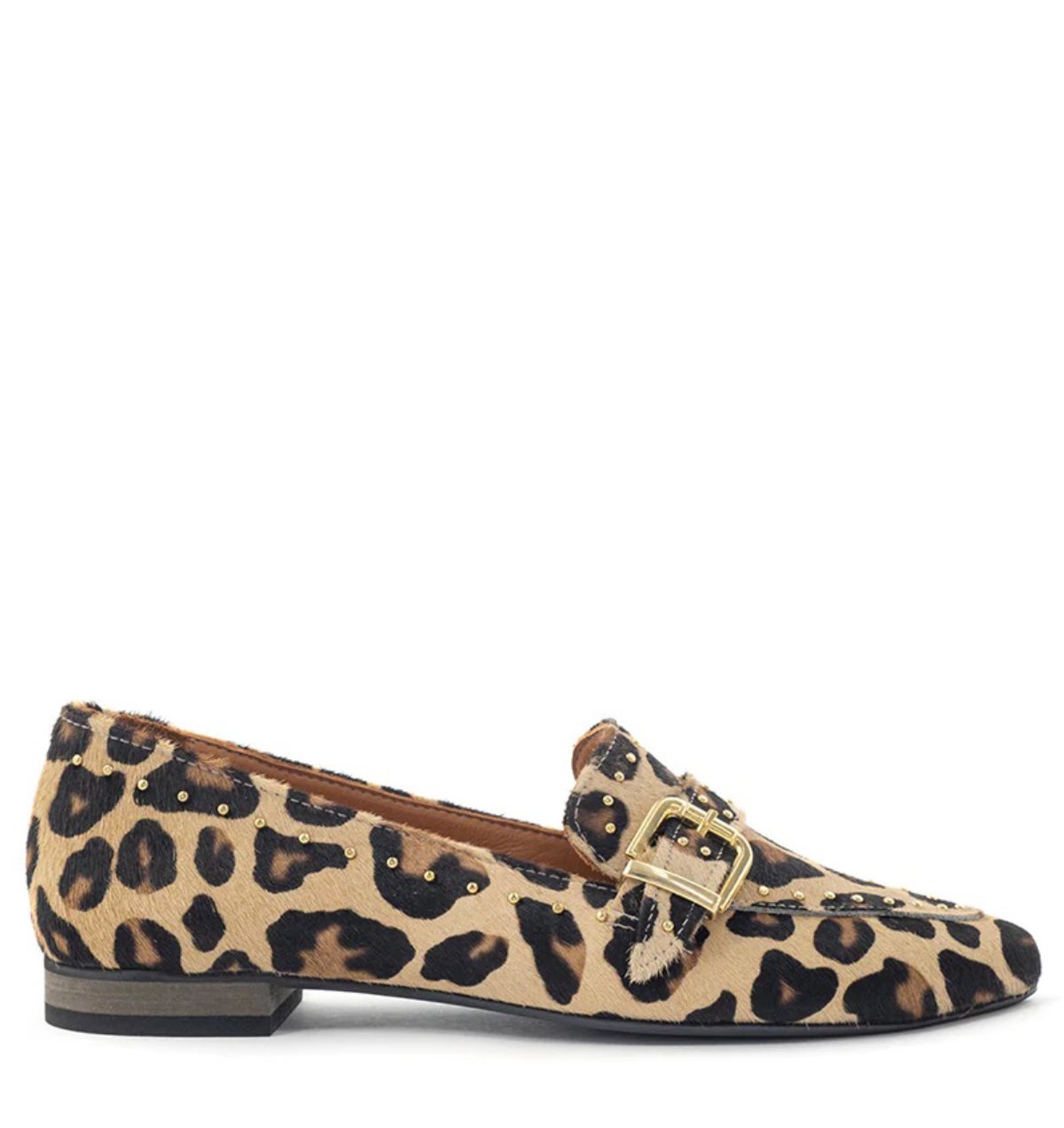 Babouche  Luna panterprint loafers Leer Dames