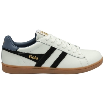 Gola Nette schoenen  EQUIPE II LEATHER WB- WHITE/BLACK/MOONLIGHT Blanc