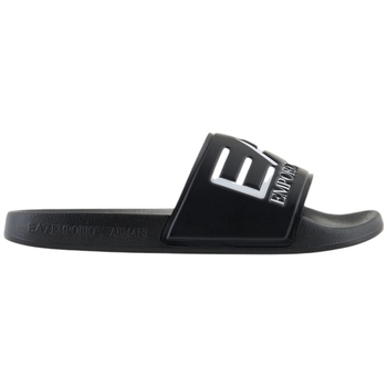 Emporio Armani EA7 Slippers  X8X245 XK442 Q268-FULL BLACK SILVER Noir