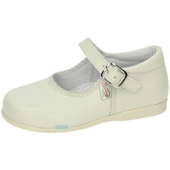 Bambineli Ballerina's  Bambinelli 457 Merceditas piel con hebilla Beige