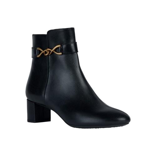 Geox dames/dames Pheby 50 leren enkellaarzen 6 UK zwart