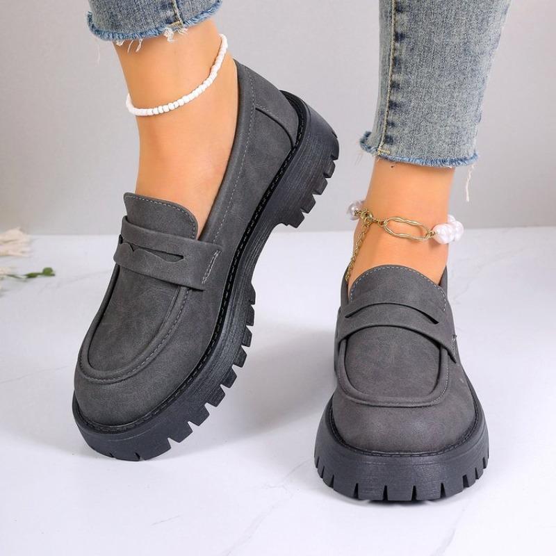Best Shoe Boutique 2024 Schoenen Dames Plus Size Loafers Dames Britse Stijl Platform Schoenen Kantoor Dames Licht Casual Designer Schoenen Zapatos De Mujer 35 paars