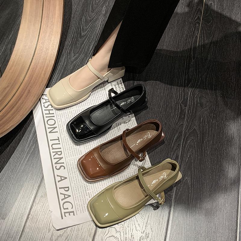 Best Shoe Boutique Mary Jane Schoenen Vierkante Teen Casual Vrouwelijke Sneakers Jurk Flats Vrouwen Zomer Loafers 2024 Mode Veterschoenen Slip-On Vrouwen Schoenen 35