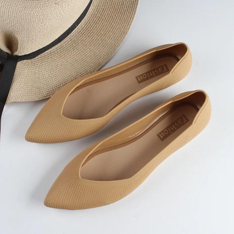 UrbanTrek Collective Zomer puntige sandalen mode platte zool effen casual ondiepe mond enkele schoen vrouw designer schoenen zapatos diseñador 36