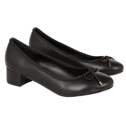 Pertemba FR - Apparel Goed voor de enige dames/dames Tara ballerina's met blokhak 7 UK zwart