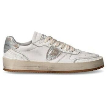 Philippe Model Sneakers  VNLD WM01 - NICE LOW-VINTAGE METAL_BLANC ARGENT