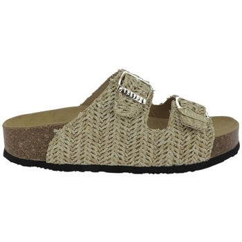 Plakton Slippers  BETA MET RAFIA BEIG 09 801 TABACO Beige