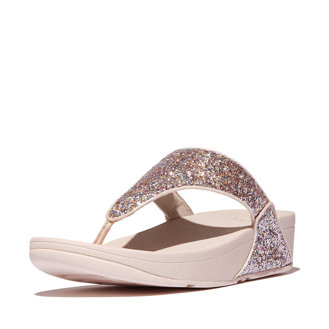 Fitflop Teenslippers LULU , dianette, pantoffel, slides met kleurrijke glitter
