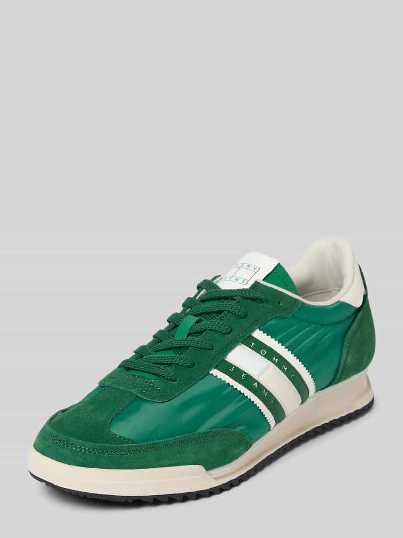 TOMMY JEANS Sneakers TJM RETRO RUNNER CLEATED , vrijetijdsschoen, lage schoen, veterschoen met contrastafwerking