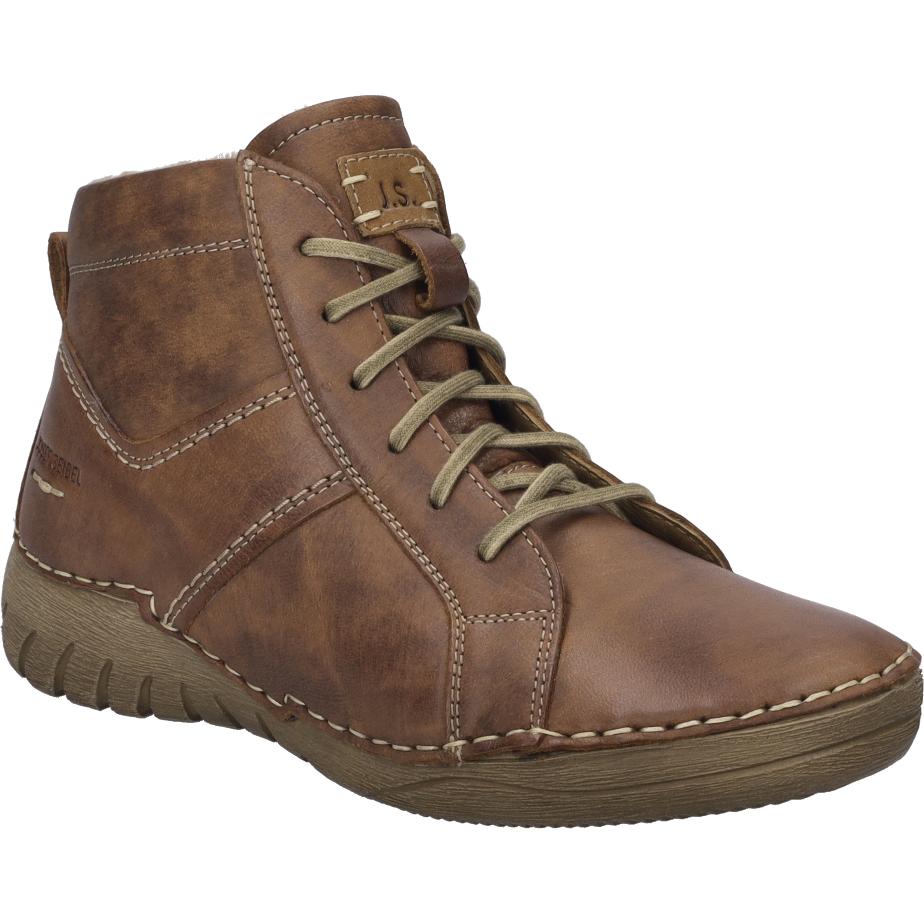 Josef Seibel Veterlaarsjes Felicia 01 Veterschoenen, sneakers, vrijetijdsschoen met modieuze siernaad