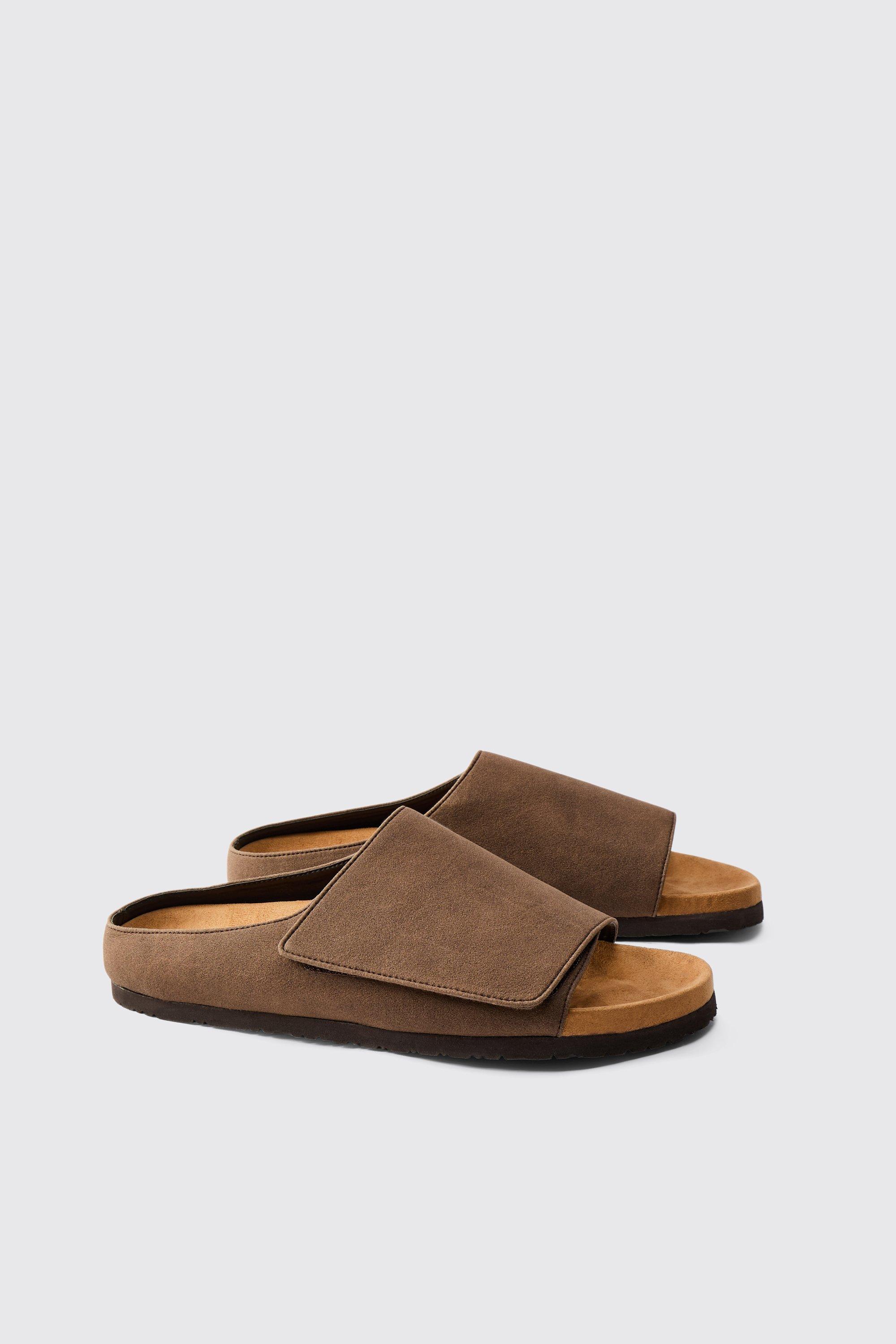 Boohoo Nep Suède Sandalen, Brown