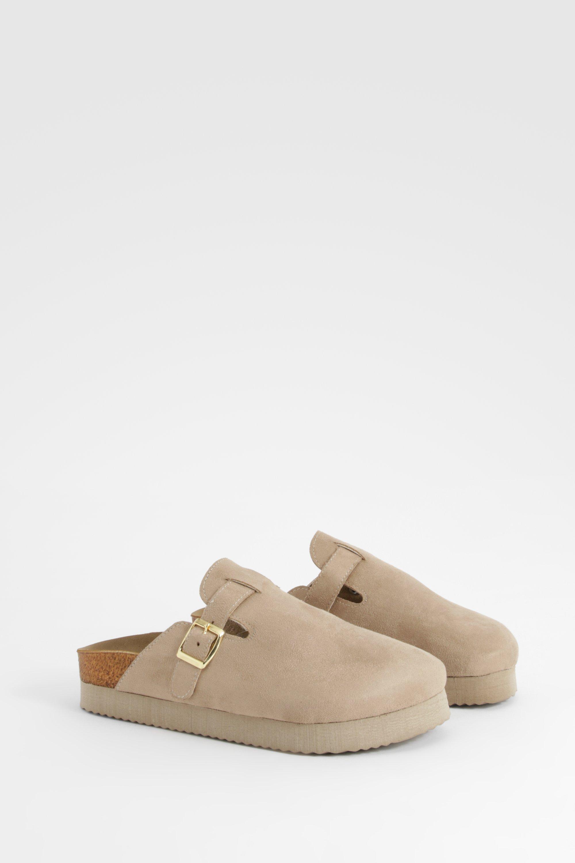 Boohoo Gesloten Klompen Met Plateauzolen, Taupe