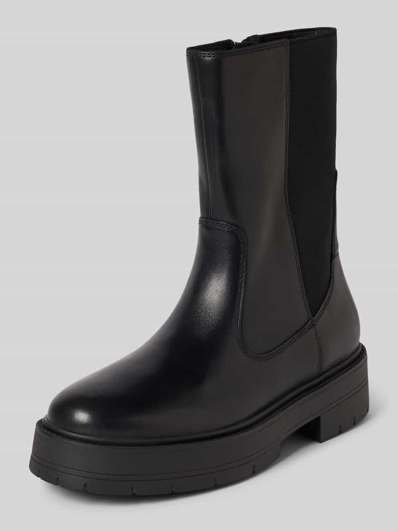 Geox Laarsjes van leer met plateauzool, model 'SPHERICA'