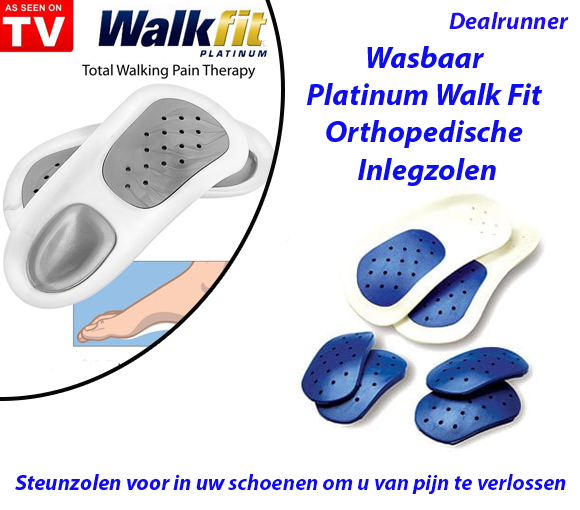 Dealrunner Orthopedische Inlegzolen - Verlost u Van Voet en Lichaamsproblemen maat 40-41 E