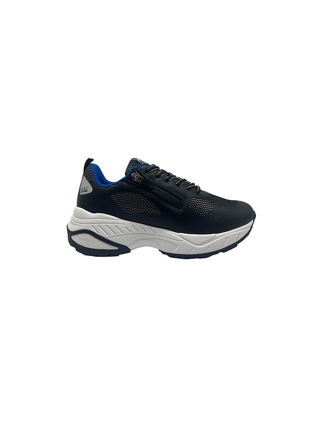 Waldläufer vetersneaker met rits en verwisselbaar voetbed wijdte H /K