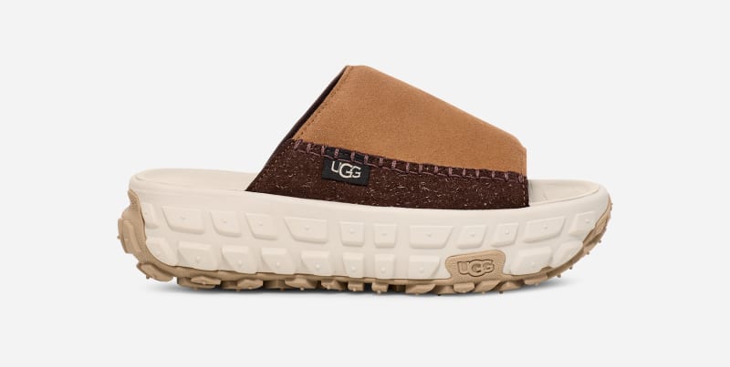 Ugg Venture Daze-slipper voor dames  in Brown  Suede