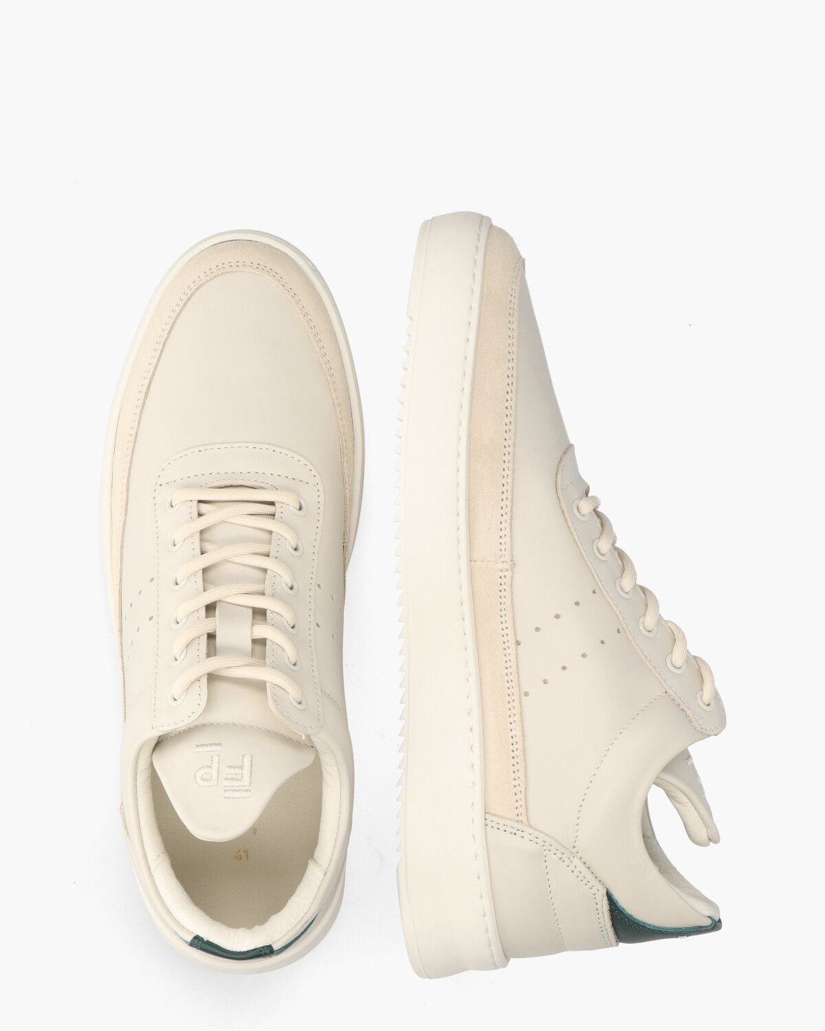 Filling Pieces Low Top Off-White/Donkergroen