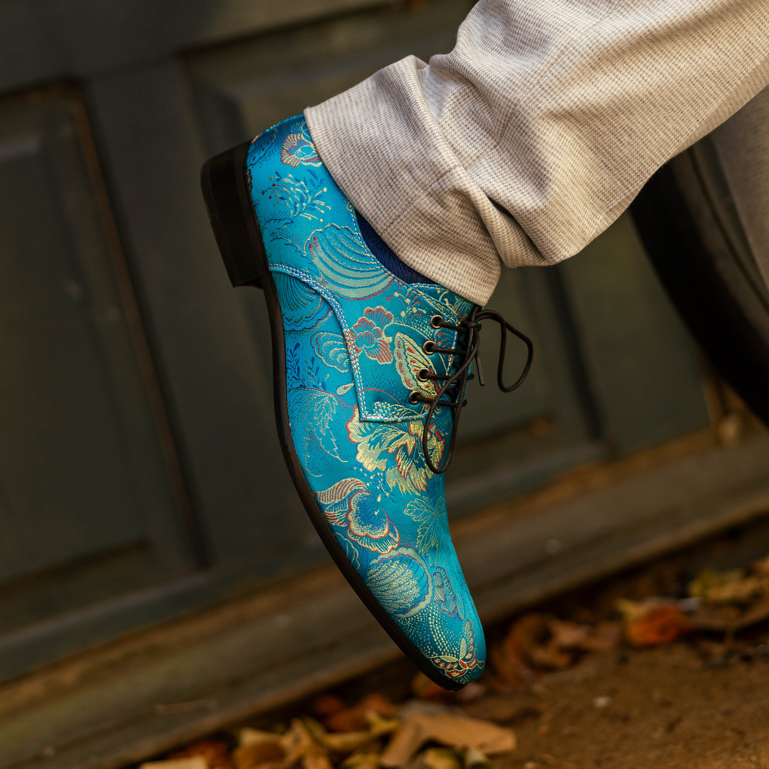 Lureaux Blue Shadow  - Handgemaakte Nette Schoenen Voor Heren