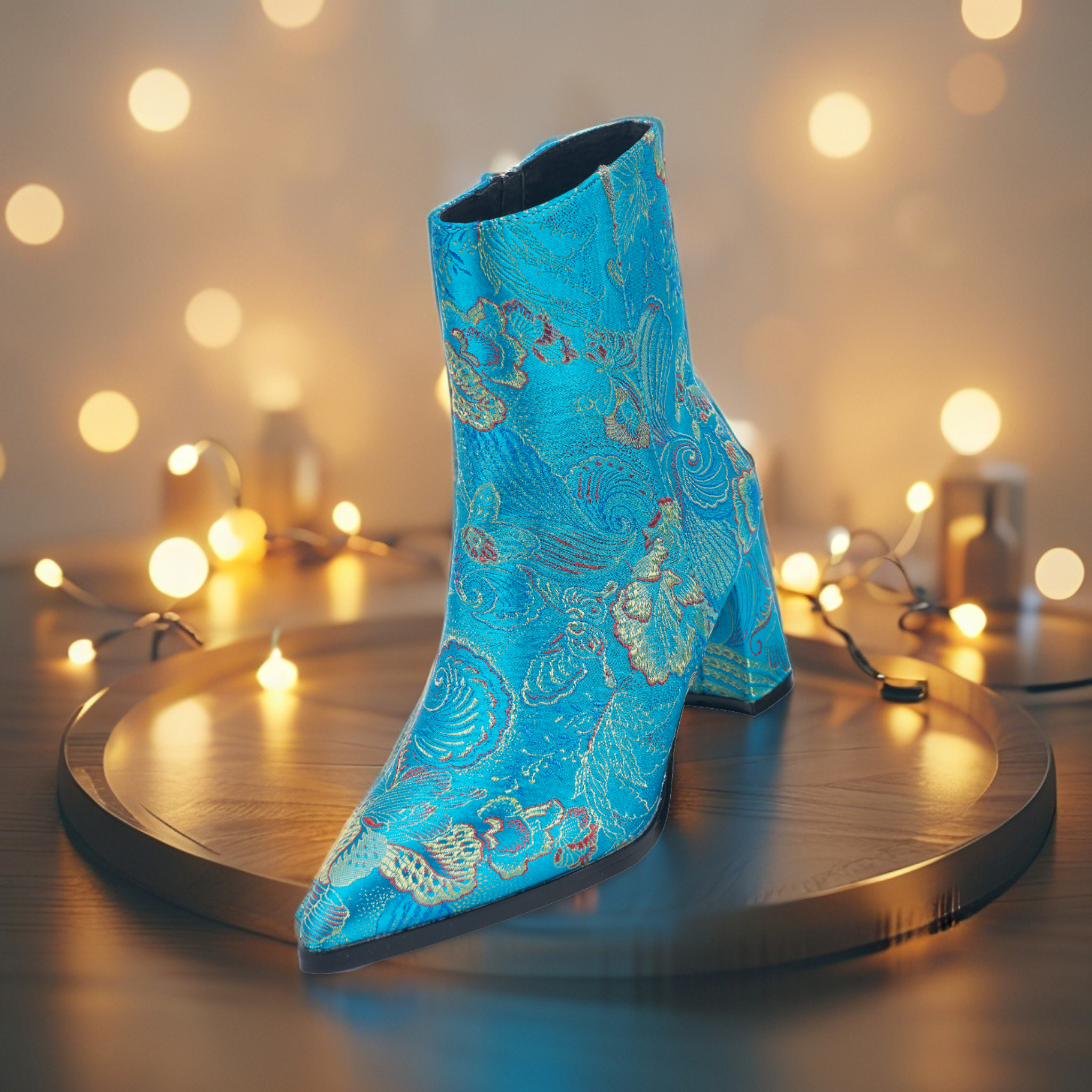 Lureaux Blue Shadow Boot  - Handgemaakte Nette Schoenen Voor Heren