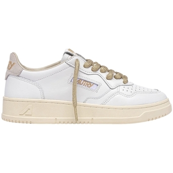 Autry Sneakers  Medalist Low W - White/Gold Lurex