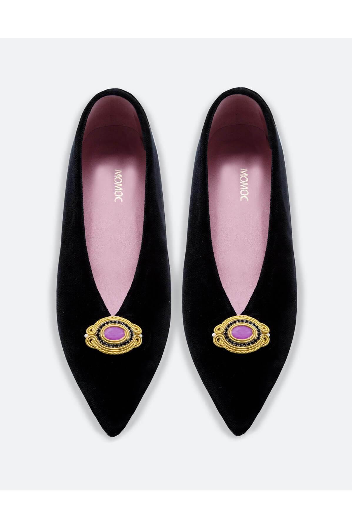 Momoc Damen vegan Ballerinas Bijou Rose