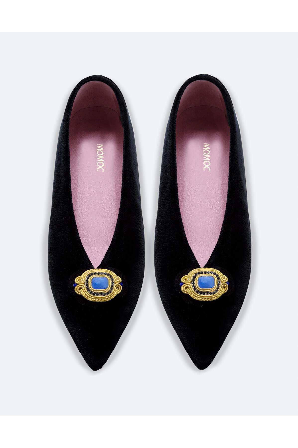 Momoc Damen vegan Ballerinas Bijou Bleu