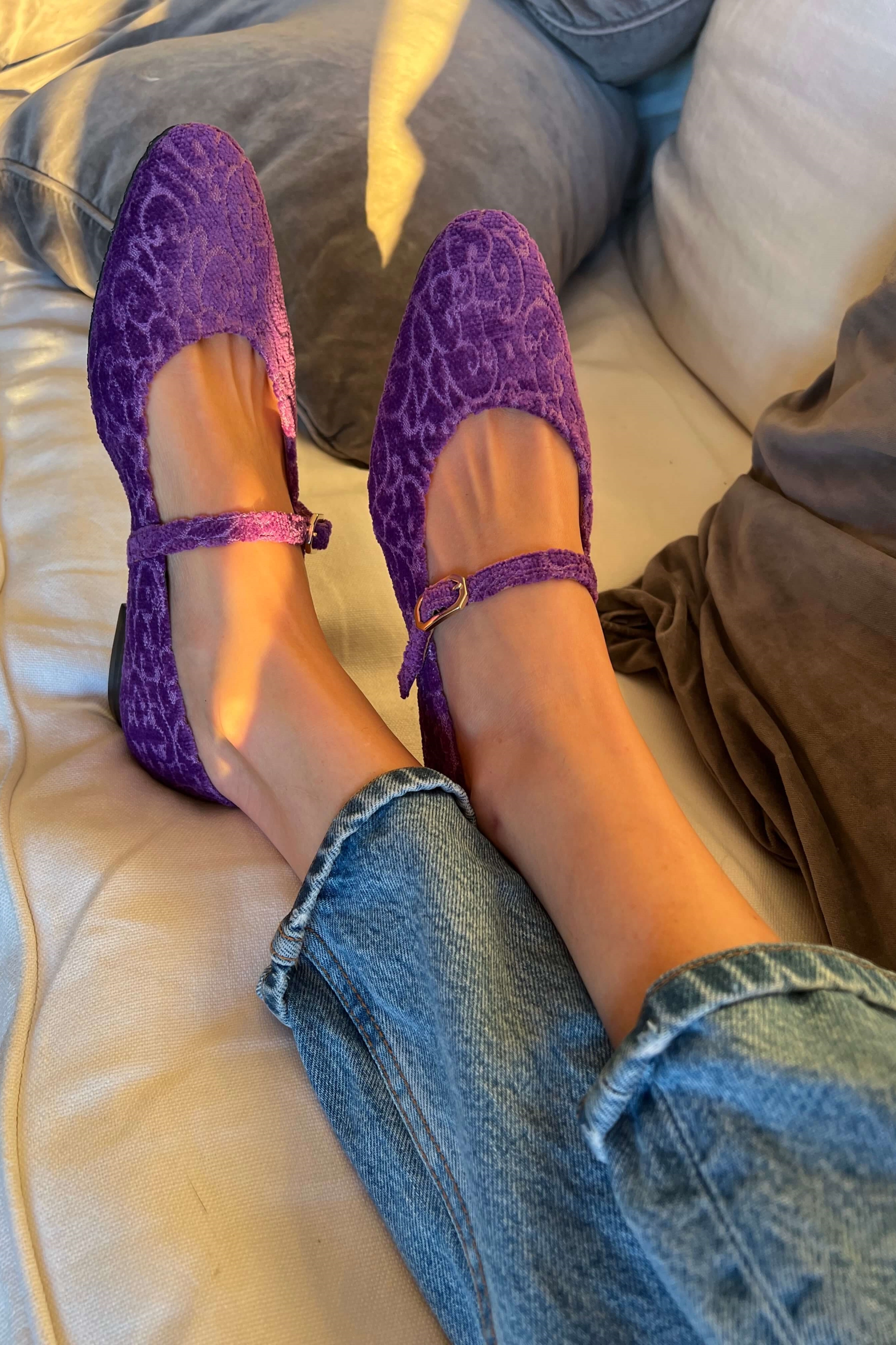Momoc Damen vegan Ballerinas The Versailles Lila