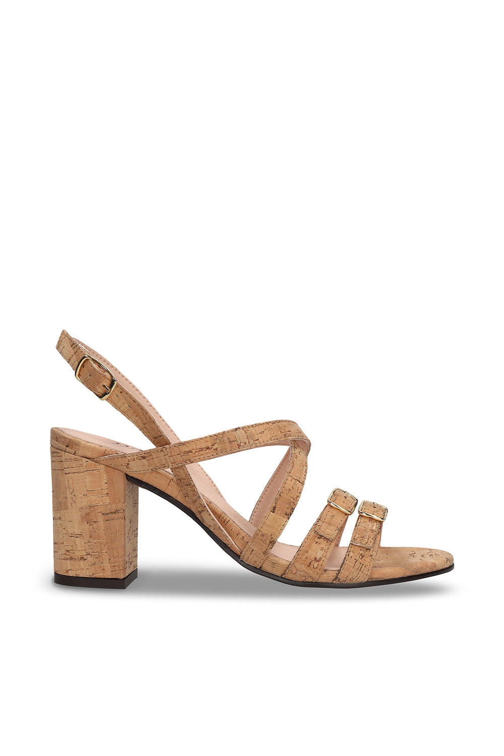 NAE Damen vegan Sandalen Maria Kork Braun
