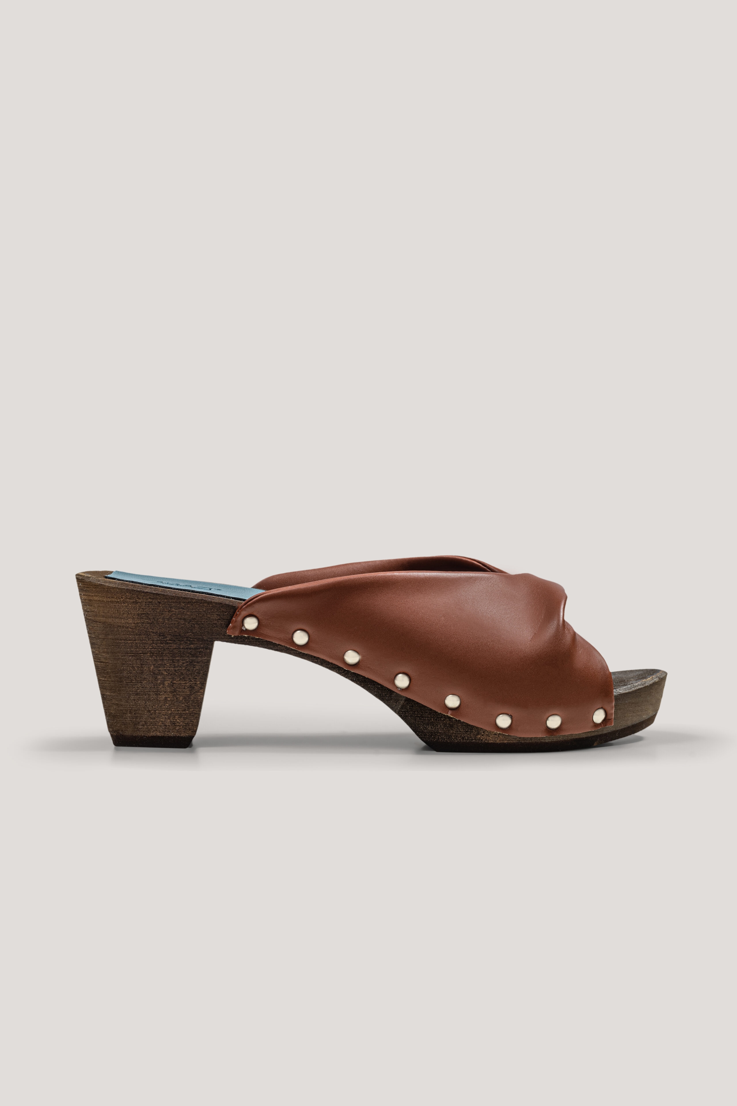 AGAZI Damen vegan Clogs All That She Wants! Veganes Ã–ko-Leder Karamell