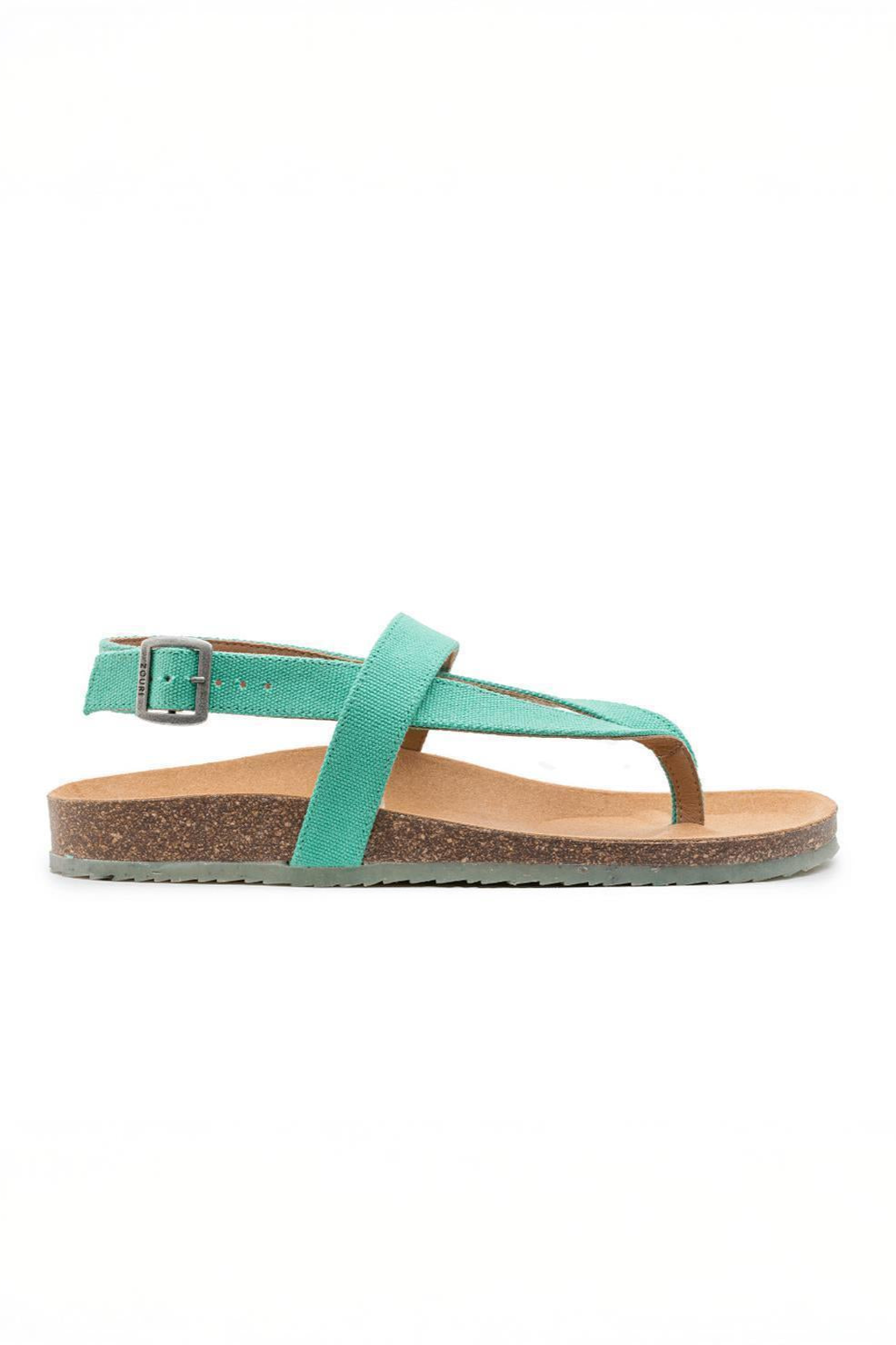 Zouri Damen vegan Sandalen Insel See GrÃ¼n