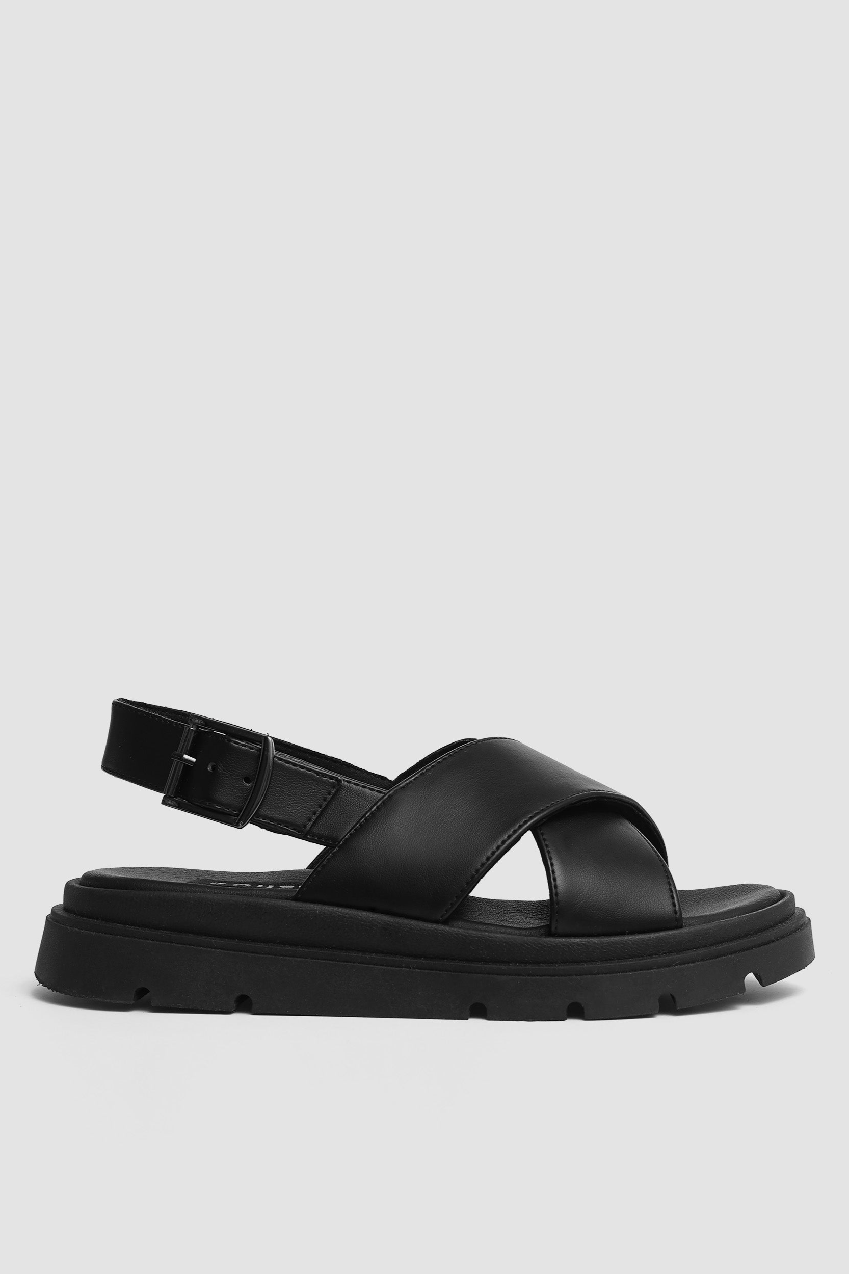 BOHEMA Damen vegan Sandalen Glare Schwarz