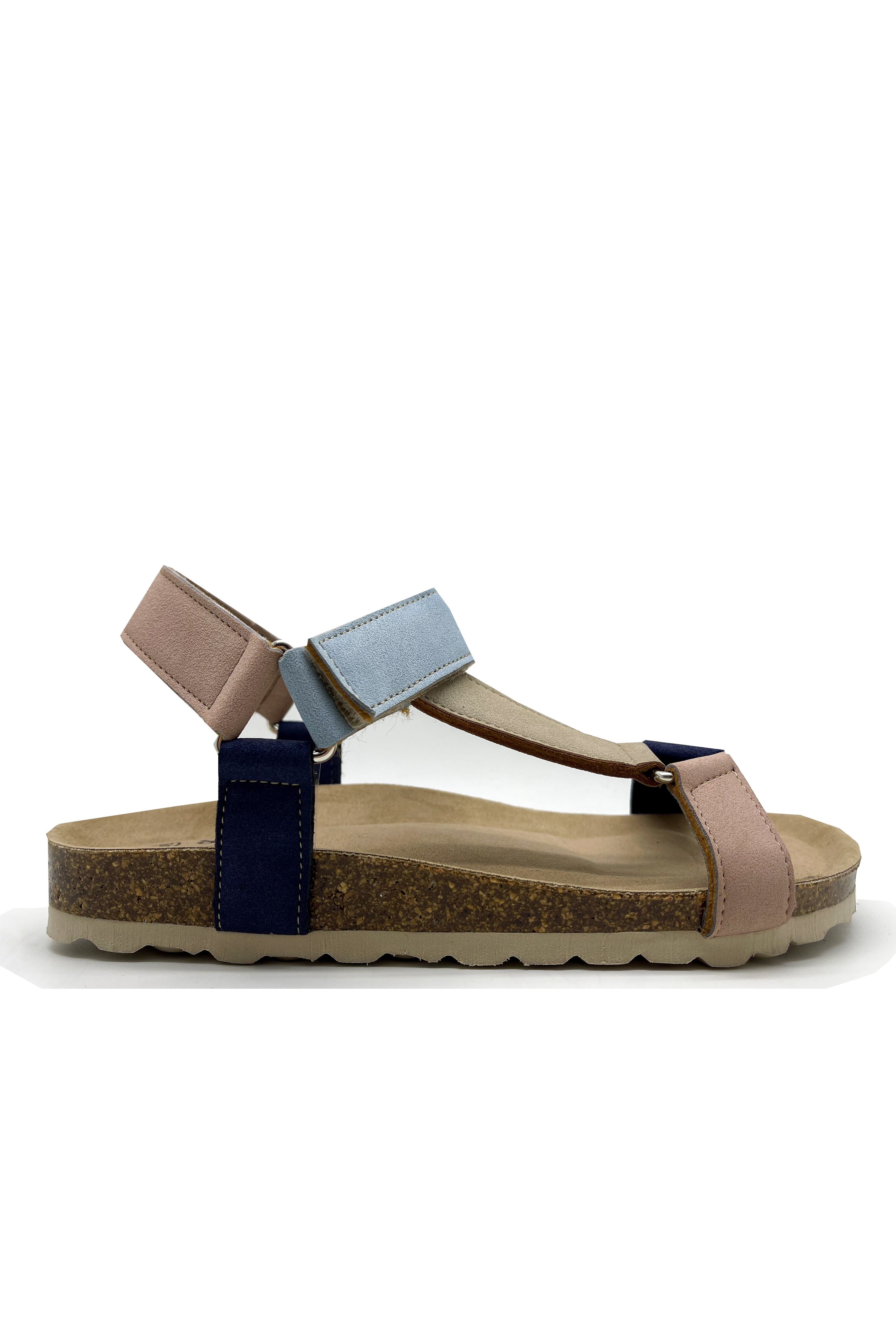 Thies Damen vegan Sandalen Eco Bio Trek Vegan Multi Ocean