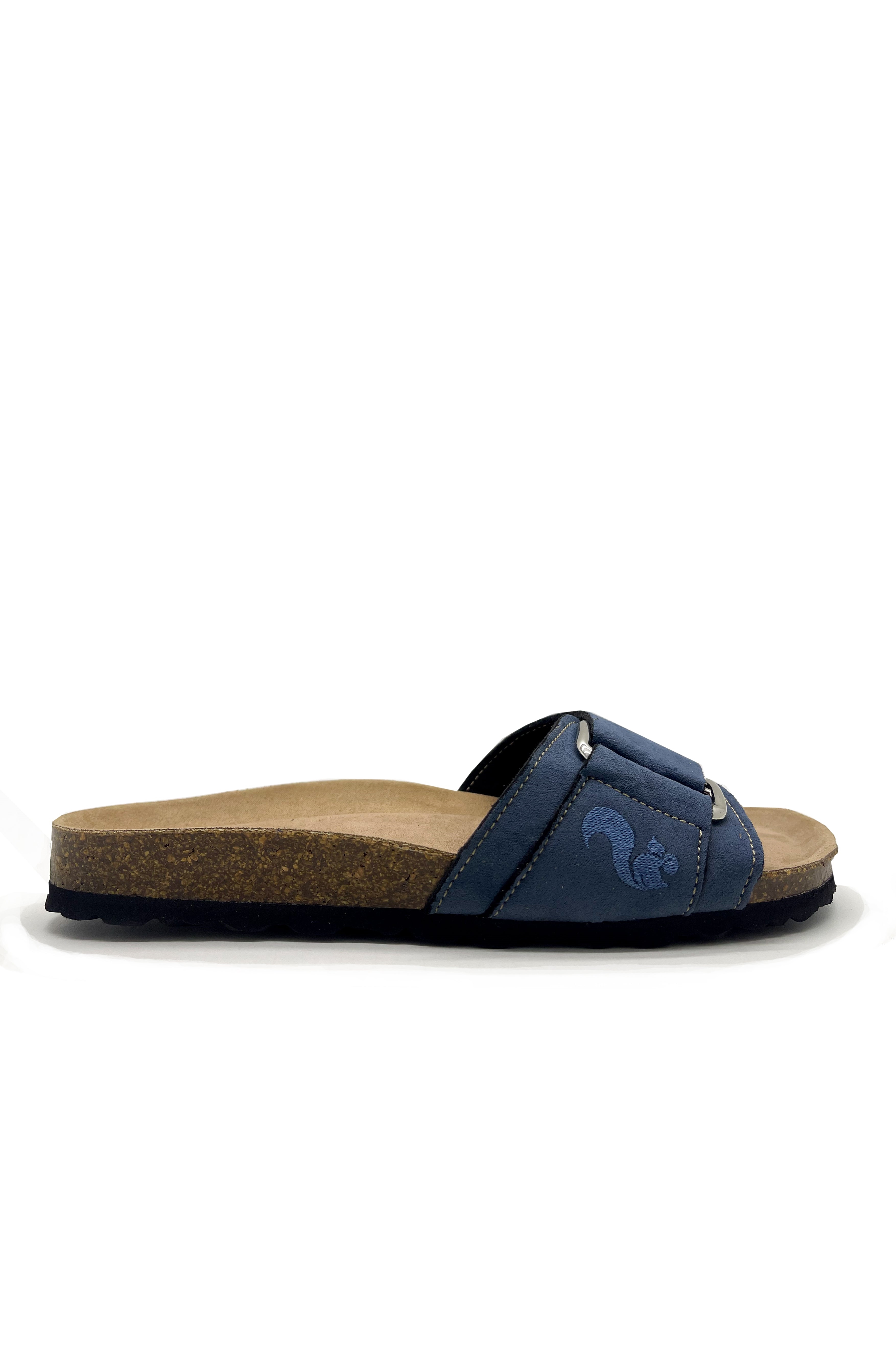 Thies Damen vegan Sandalen Eco Bio Hug Marineblau