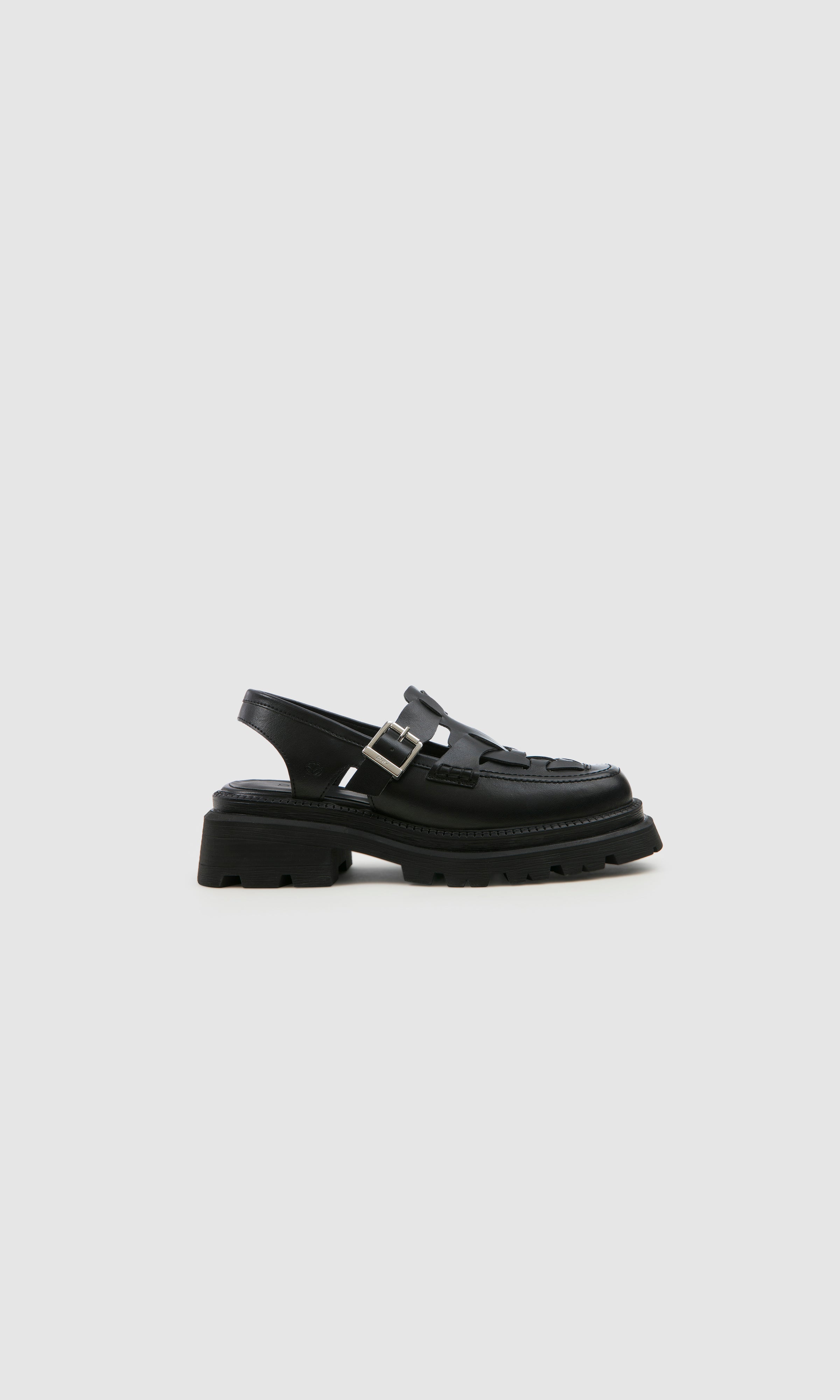 Prev Damen vegan Sandalen Dorothy Plateau Schwarz