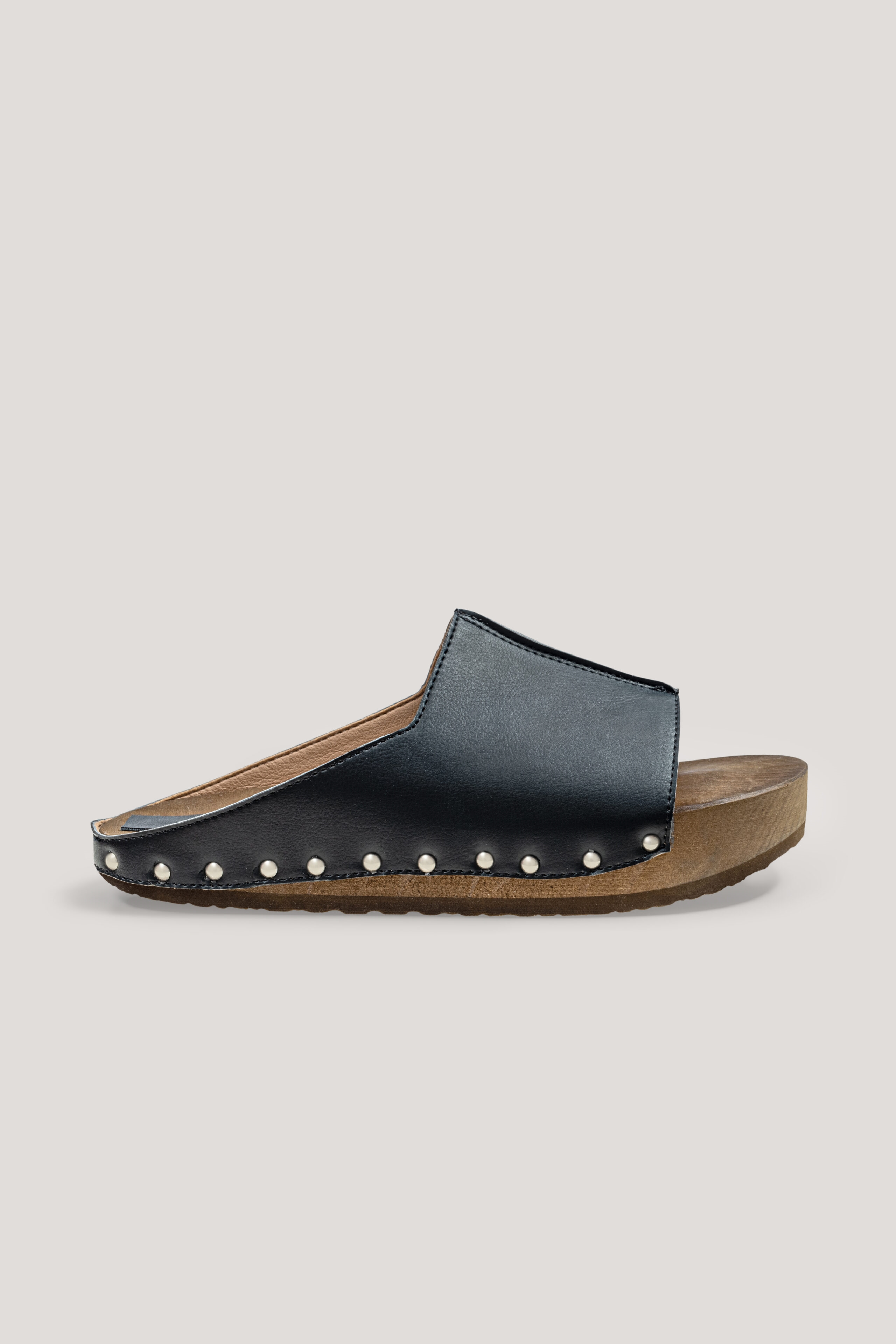 AGAZI Damen vegan Clogs Pilate Babe! Schwarz