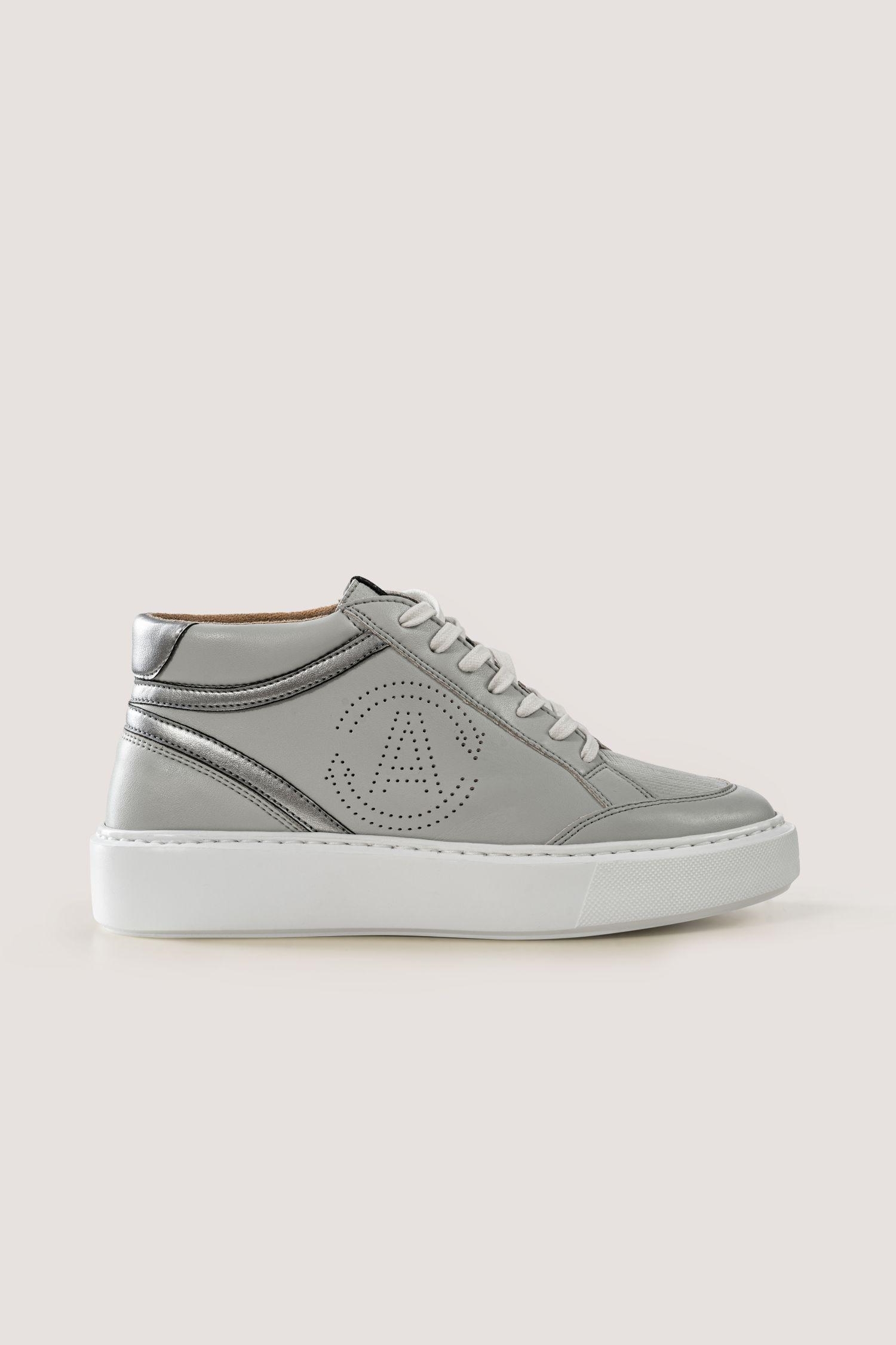 AGAZI Damen vegan Sneaker Veganes Ã–ko-Leder Blanka Grau