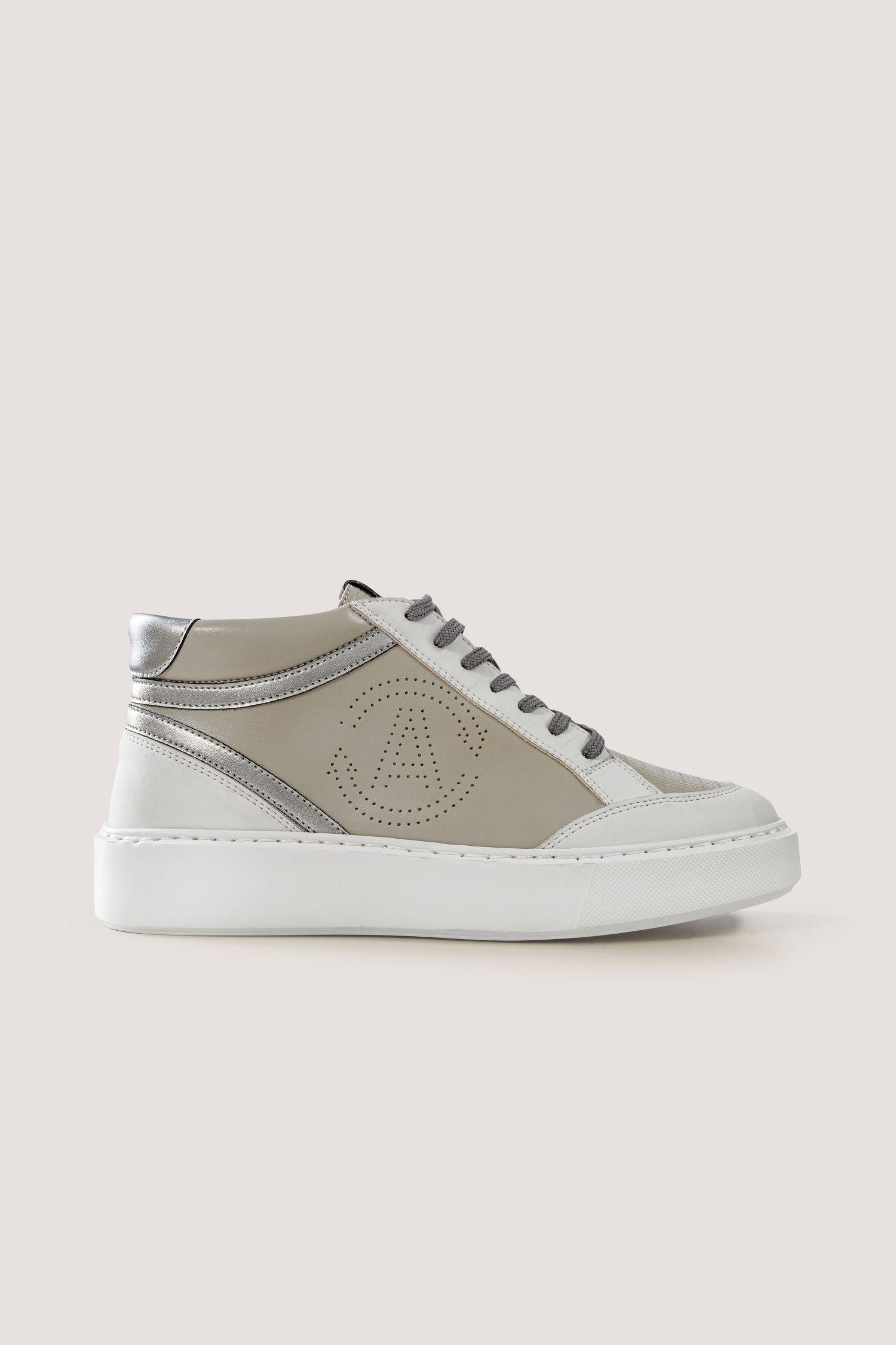AGAZI Damen vegan Sneaker Blanka Grau & WeiÃŸ