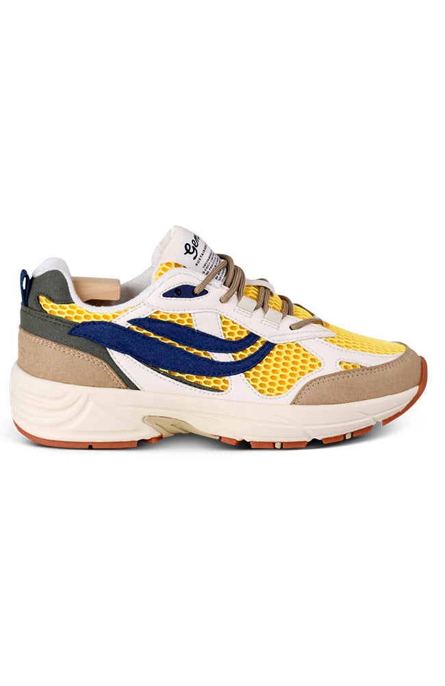 Genesis Damen vegan Sneaker G-Eco '99 Sand/WeiÃŸ/Gelb