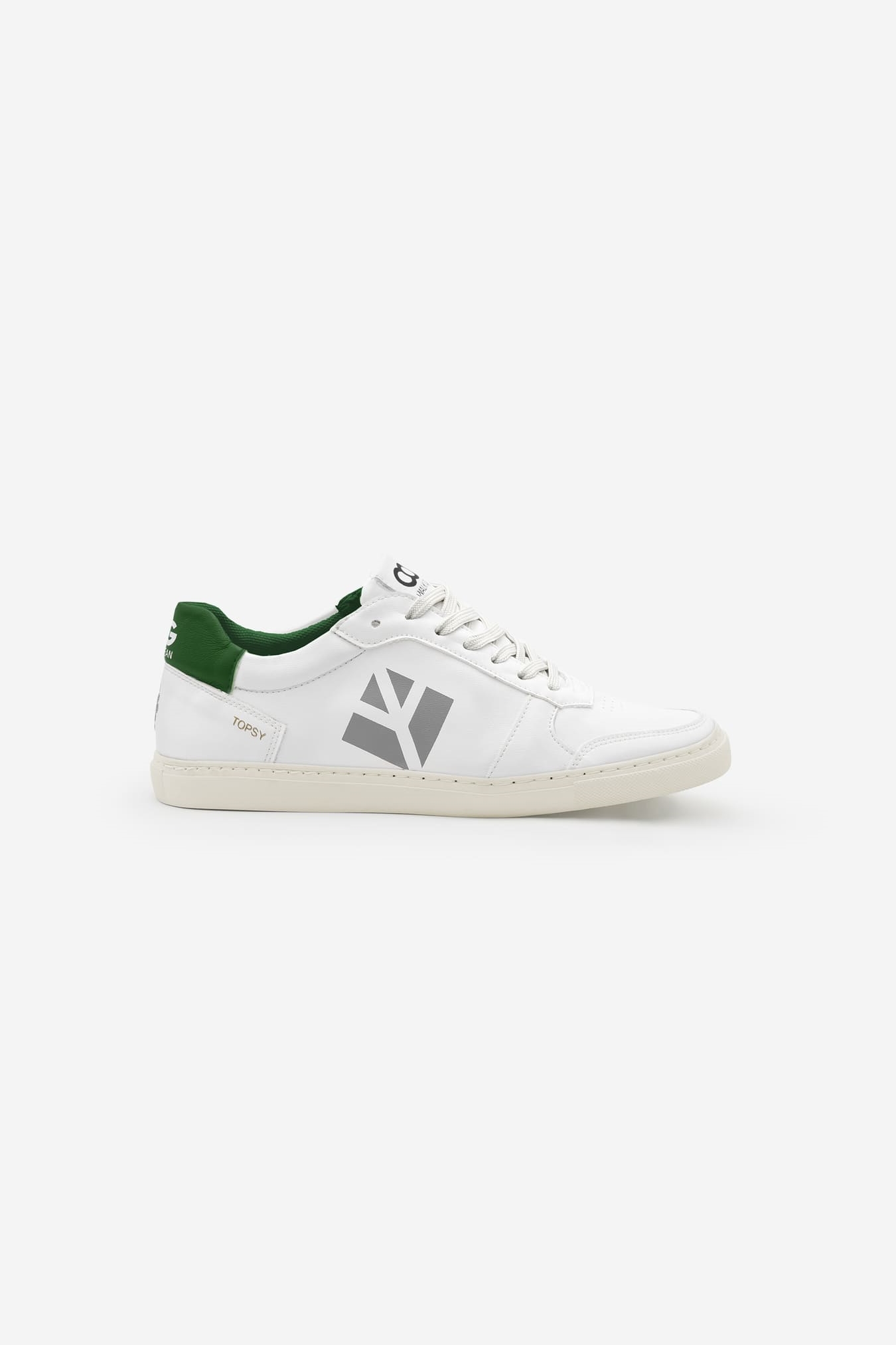 COG Damen vegan Sneaker Damen Topsy WeiÃŸ GrÃ¼n Grau