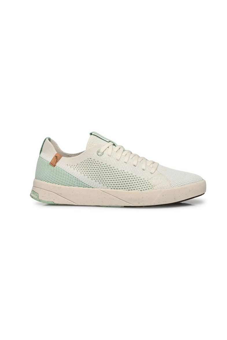 SAOLA Damen vegan Sneaker Damen Cannon Knit 2.0 WeiÃŸ / Cameo GrÃ¼n
